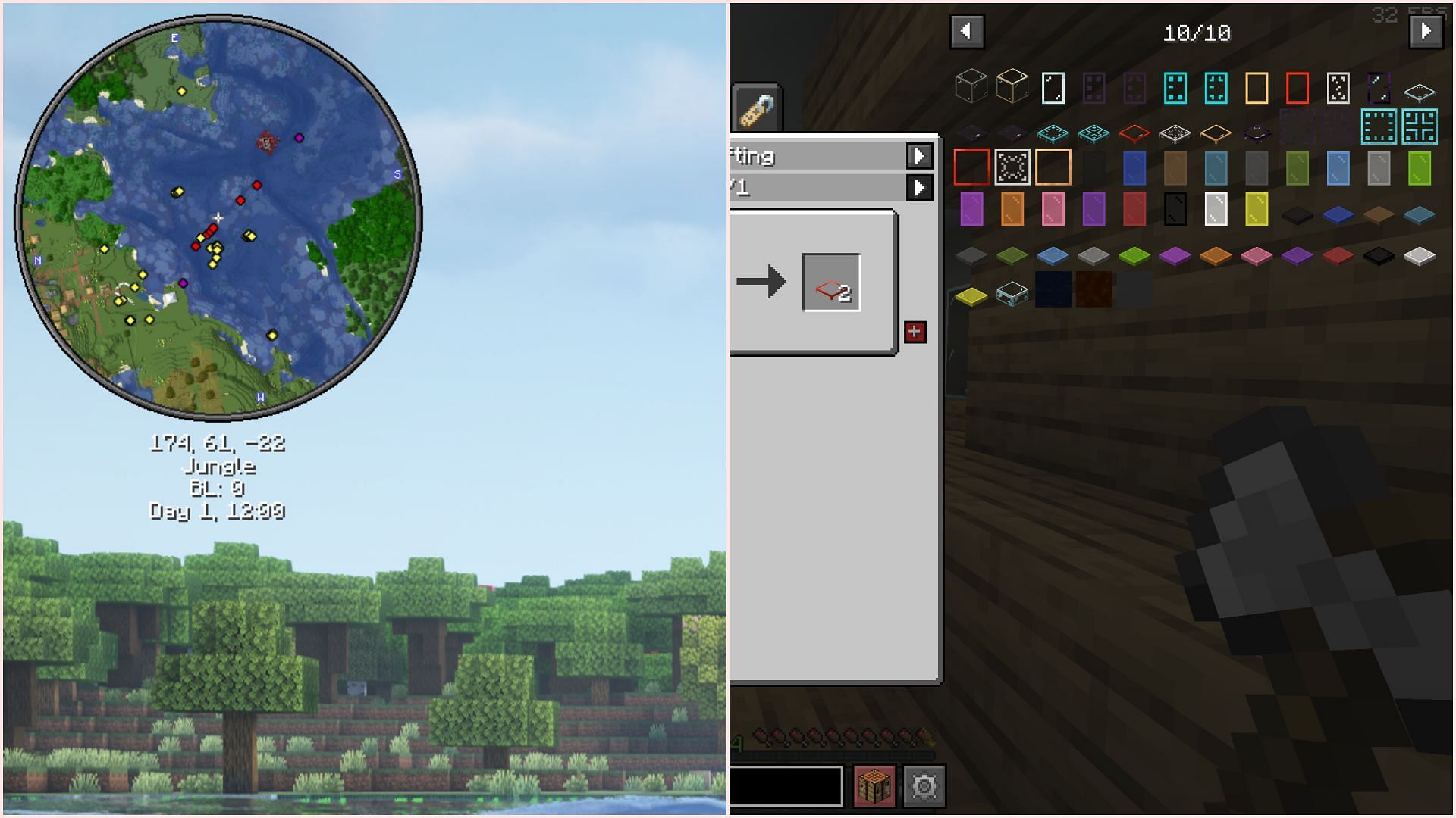 These kinds of vanilla-friendly mods help players while keeping the game close to the original (Image via Sportskeeda Gaming || Mojang Studios)